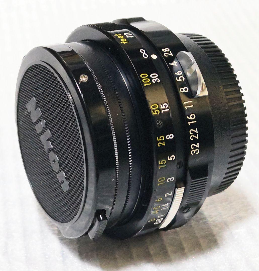ニコン GN Auto NIKKOR 45mm F2.8 レアフード付 ☆美品☆ Nikon ニコン GN Auto NIKKOR 45mm F2.8 フード付き 2512079