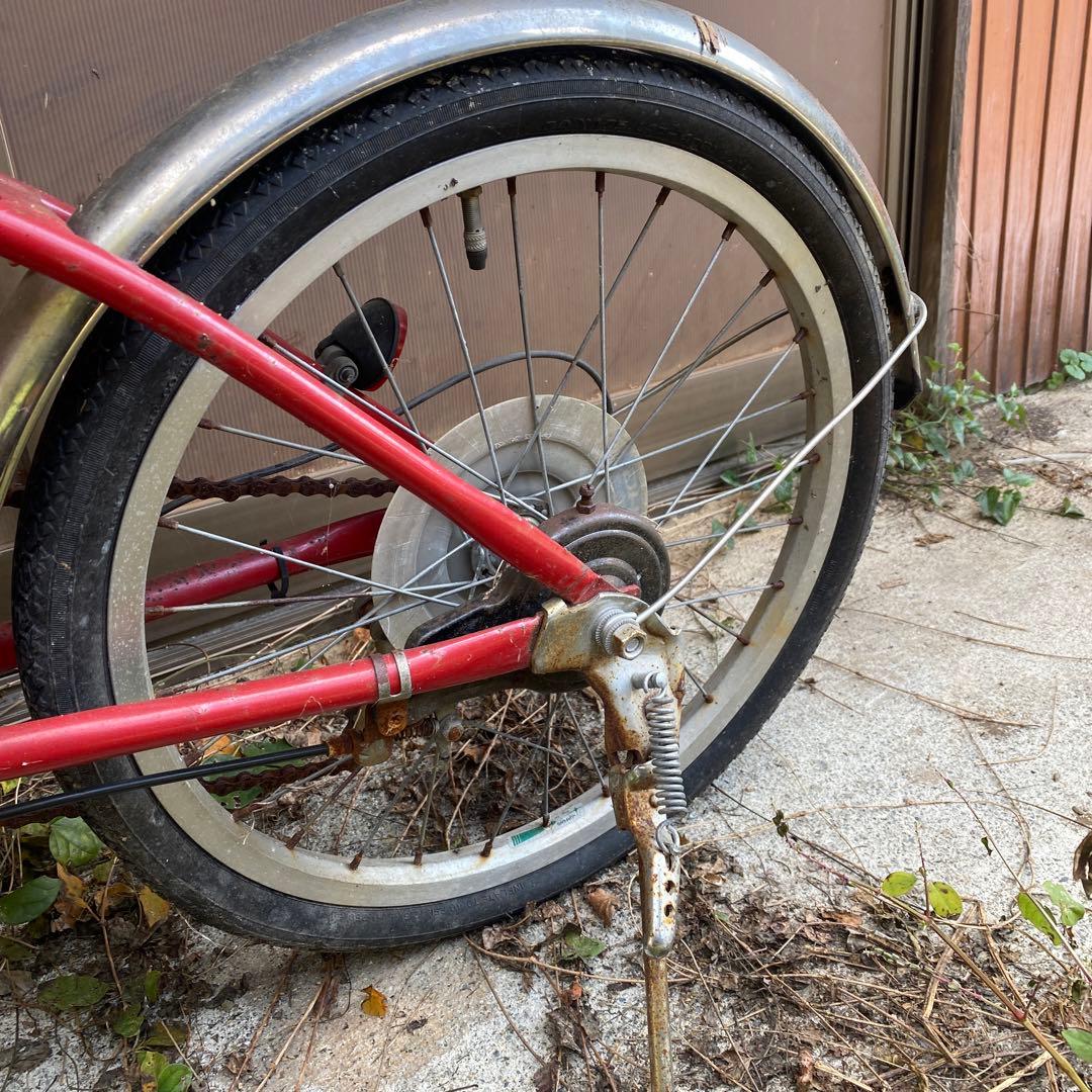 分解発送予定】レトロ自転車 赤 リペア、修理必要 訳あり - メルカリ