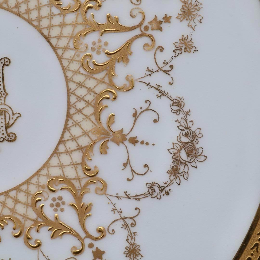 ウィリアムゲラン リモージュ ゴールド 金盛 金彩 27.3cm 飾り皿