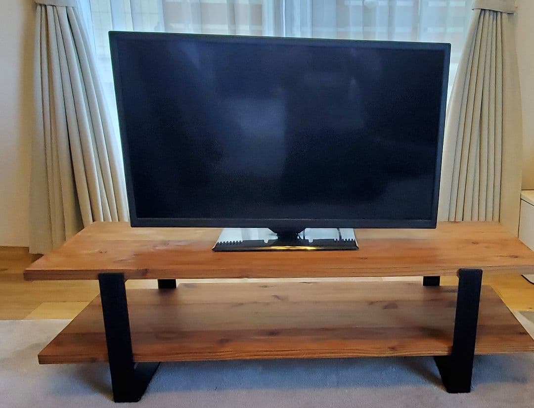 【YESYES】【無垢材】テレビボード　※テレビはつきません 大川家具】無垢材 テレビボード 風雅 ローボード 幅2300【設置付き