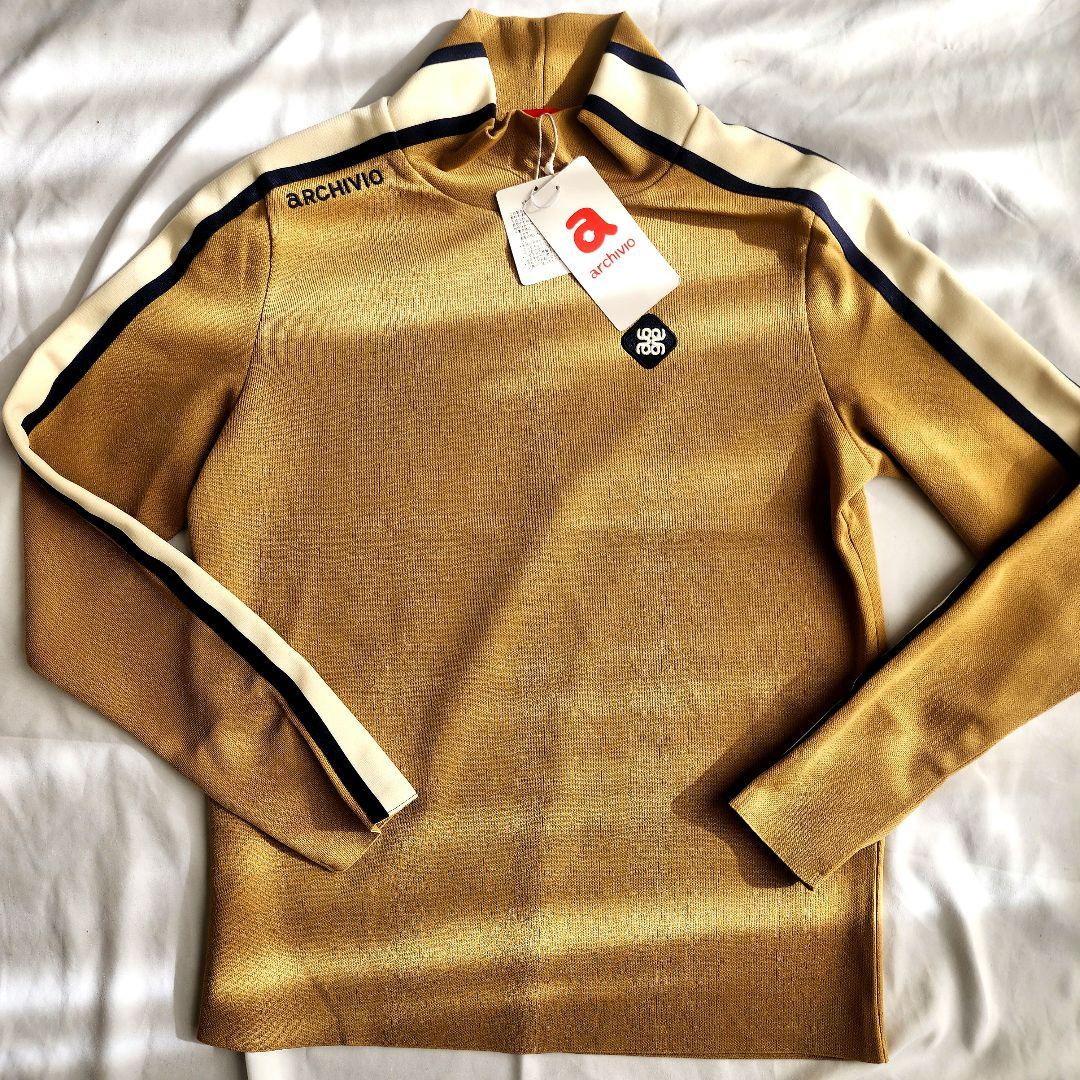 アルチビオ】新品未使用 モックネック ベージュ サイドライン 38