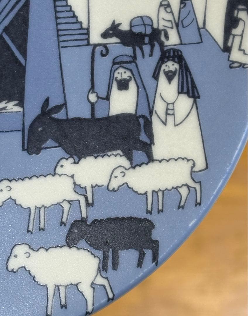 ARABIA ウオシッキネン ミニプレート \"CRIB\" キリスト降誕