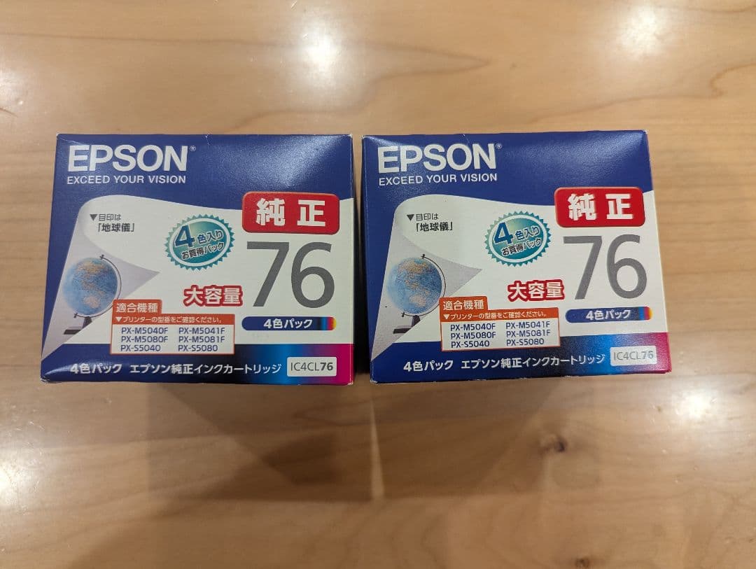 EPSON 純正76 インクカートリッジ 4色パック エプソン (EPSON) IC4CL76(地球儀) 純正インクカートリッジ 4色パック