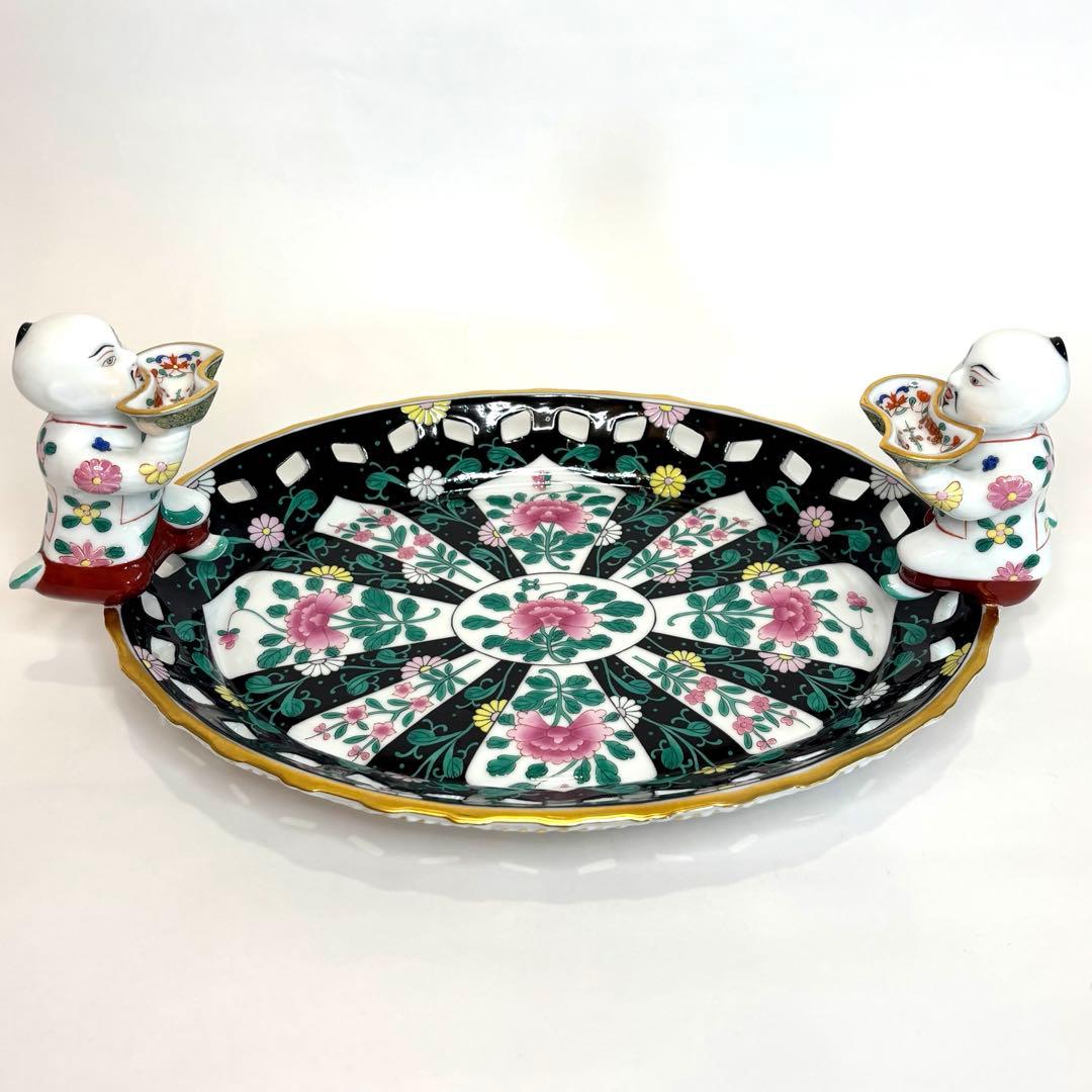 HEREND ヘレンド　西安の黒　トレイ　マンダリン　シノワズリ fukuoh_oyfu-1289919