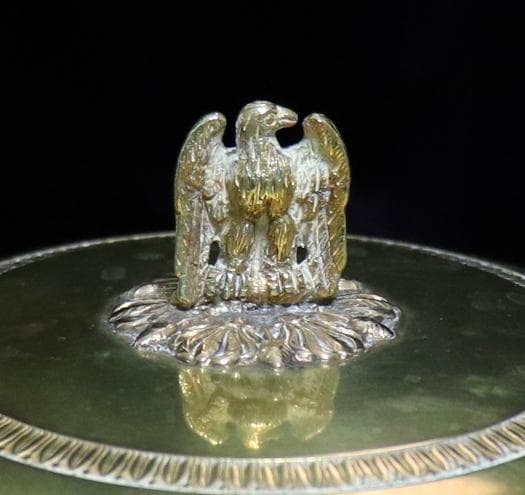 オールド・バカラ 1890年頃 極稀少 金装飾イーグル ビスケットジャー