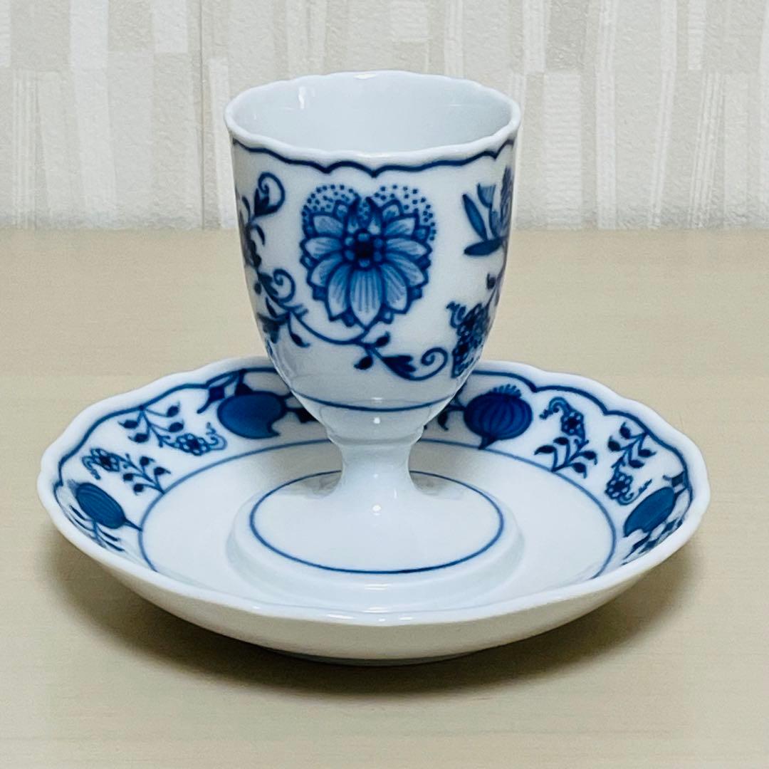 Meissen マイセン ブルーオニオン エッグスタンド エッグカップ 3客