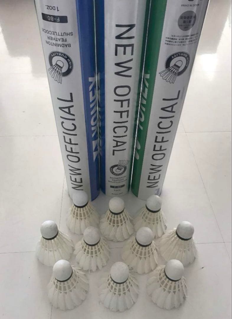 バドミントン シャトル120個 ニューオフィシャル 他 美品有練習ノック