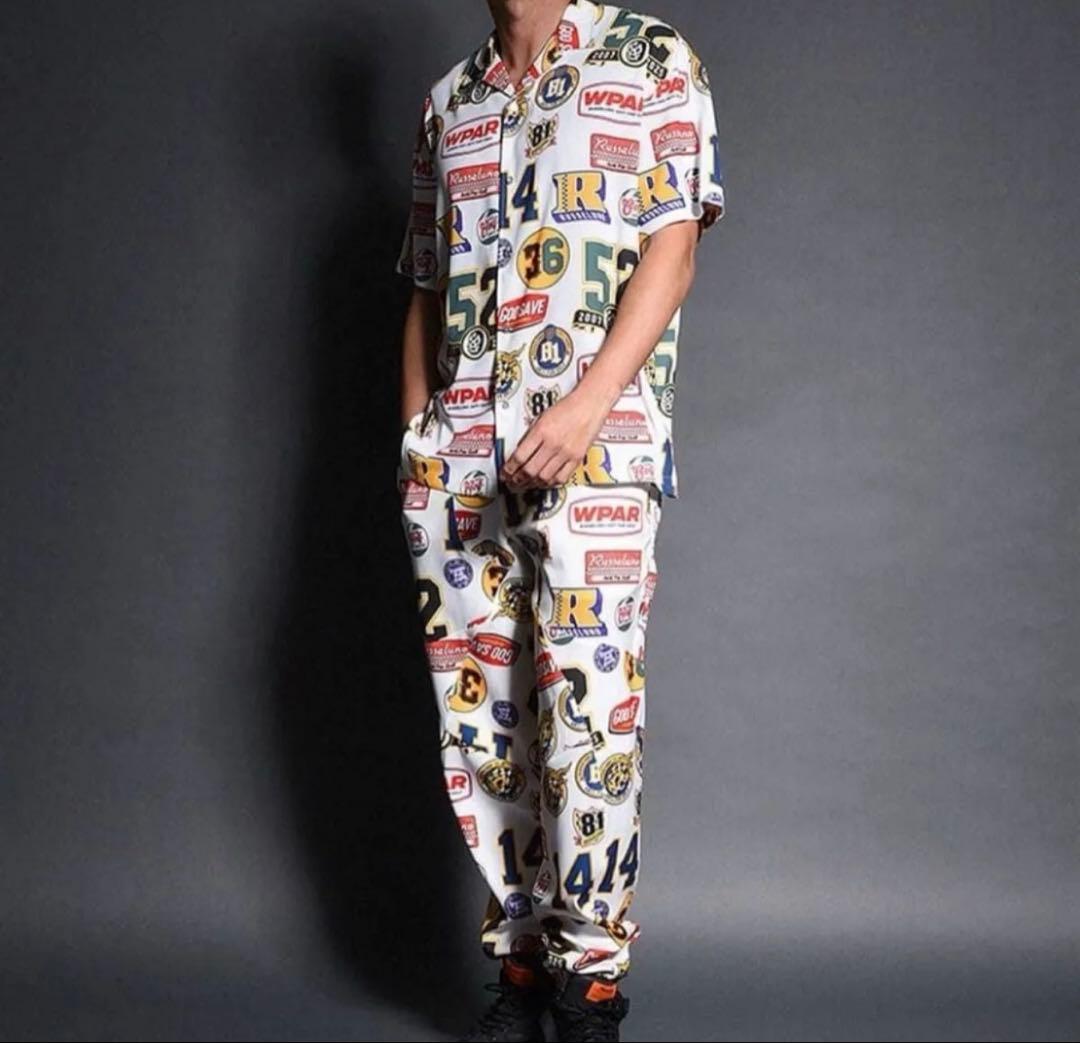 RUSSELUNO ラッセルノ ゴルフパンツ 総柄 ホワイト サイズ5（L相当