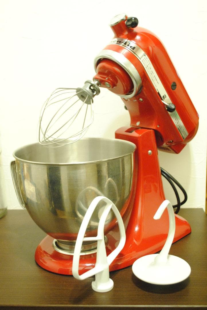 キッチンエイド スタンドミキサー　9KSM95ER エンパイアレッド ウルトラパワー®シリーズの4.3Lヘッドアップ式
