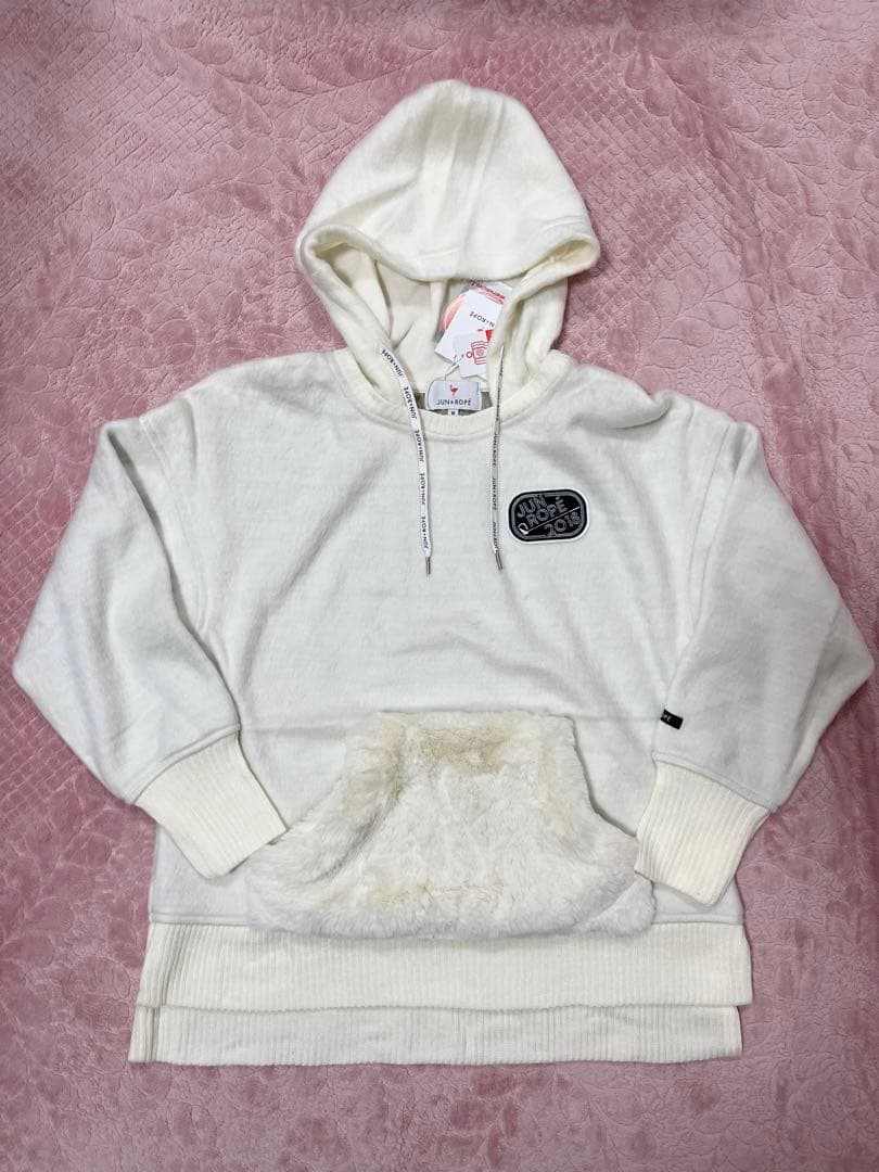 【Jun&Rope】ジュンアンドロペ ニット パーカー ゴルフ☆新品タグ付 JUN&ROPE'（ジュンアンドロペ） 【NOIR】ニットパーカージャケット