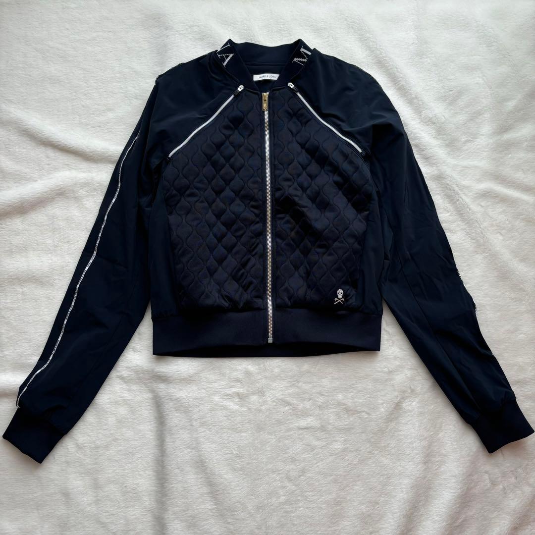 マークアンドロナ ブルゾン ジップ キルティング ナイロン 2way ベスト