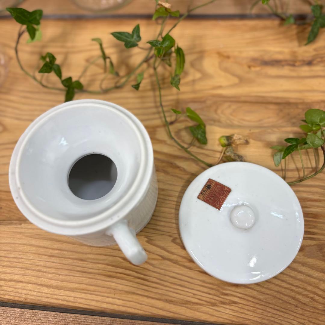 昭和レトロ 白磁 痰壺 医療用具 陶器 古道具 骨董 花器 - メルカリ