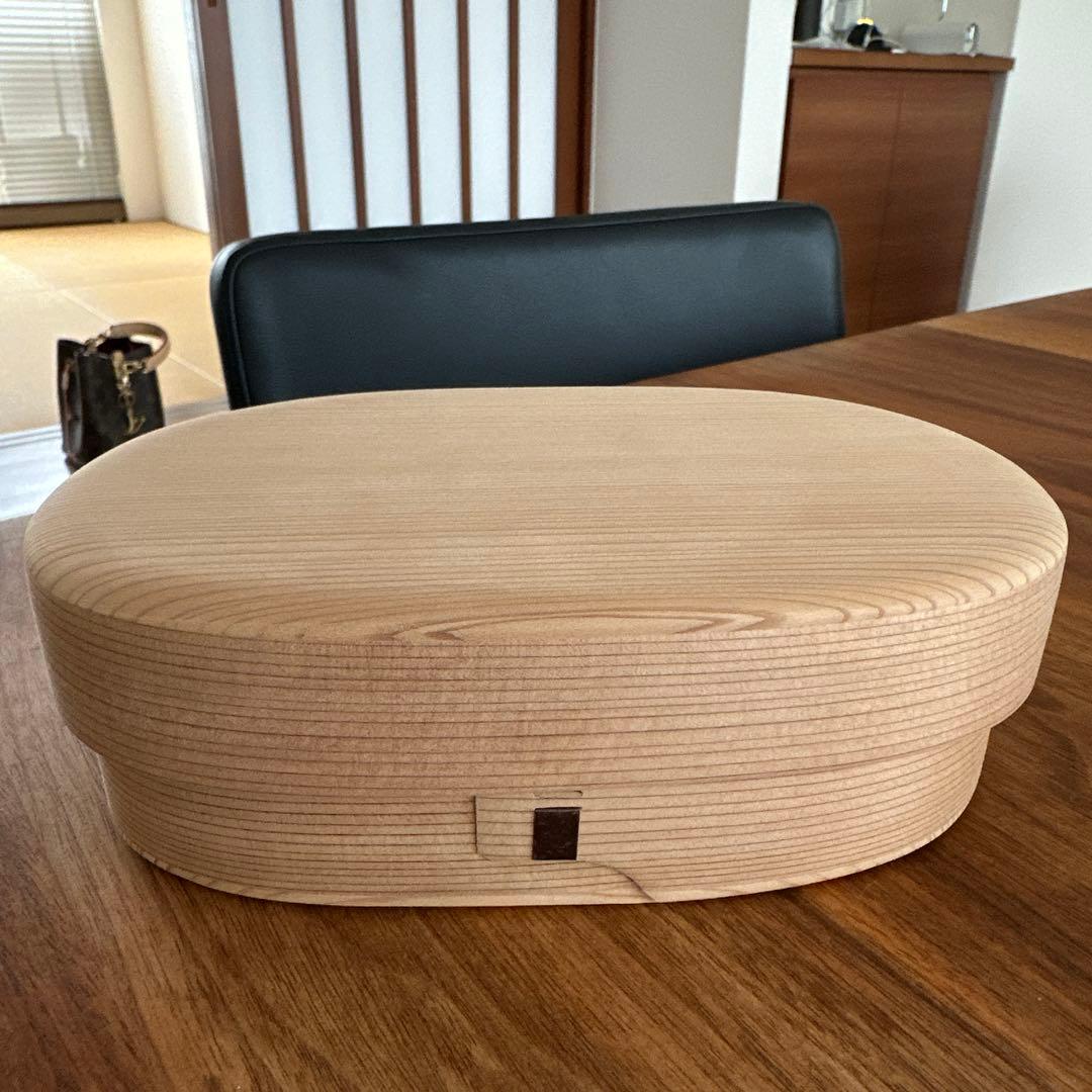 柴田慶信商店　白木小判弁当箱　中サイズ 白木 漆 小判弁当箱 小 中 大 | 柴田慶信商店 秋田県大館市