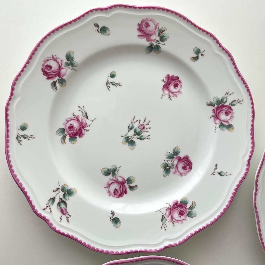 リチャードジノリ　アンティックローズ　皿　プレート　24.5cm 4枚