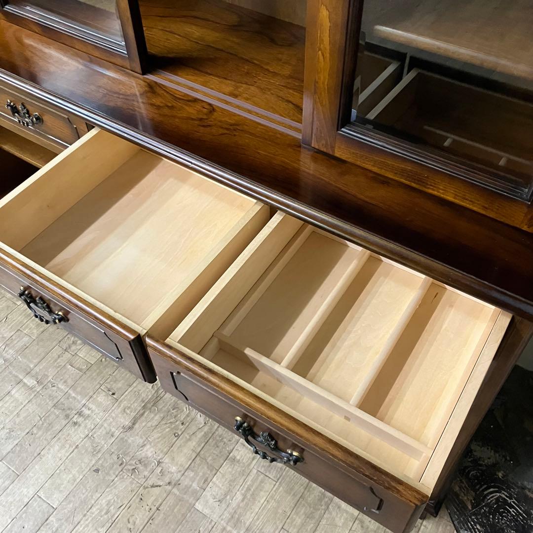 カリモク KARIMOKU コロニアル 食器棚 水屋 オールド レトロ 下部分