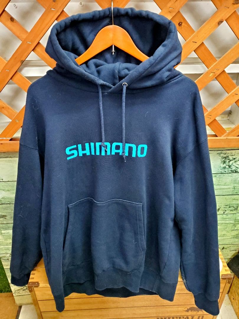 限定品】SHIMANOシマノ パーカー XXL ネイビー - メルカリ