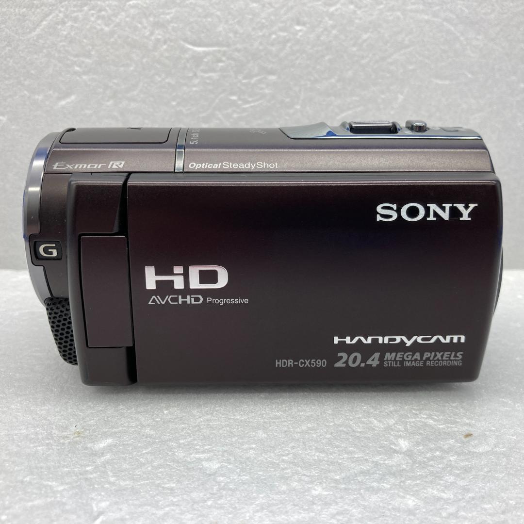 バッテリー無し SONY HDR-CX590Vハンディカムのバッテリーを充電する