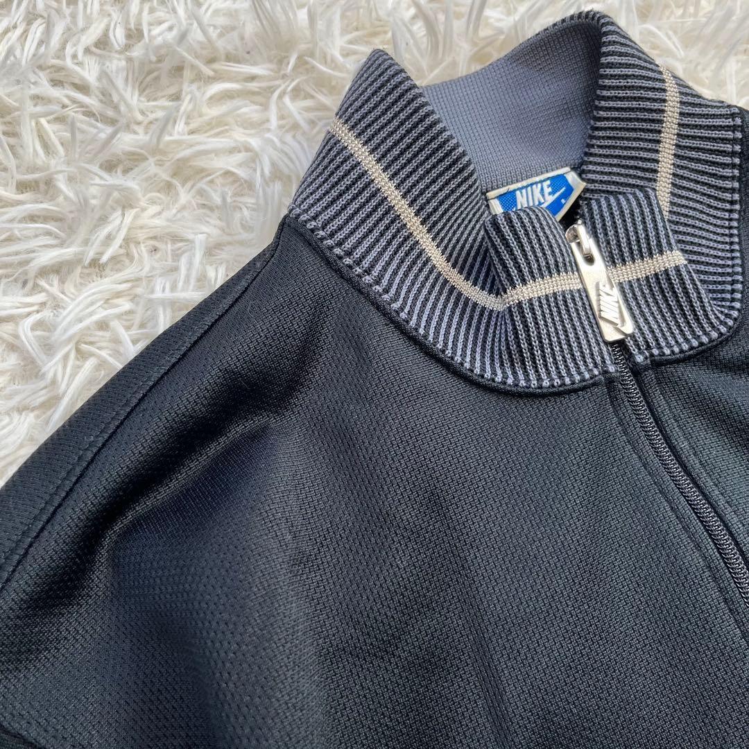 NIKE 青タグ 80s 日本製 トラックジャケット L 黒 ヴィンテージ - メルカリ