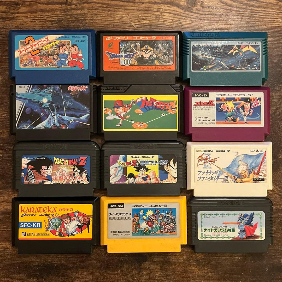 ファミコン】カセット12本［ケース付き］まとめ売り - メルカリ