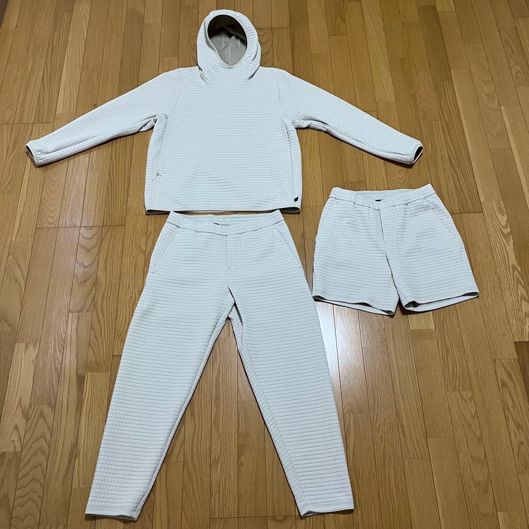 ★lululemon lab★ルルレモン★Textured Grid 3点セット lululemon lab Textured Grid Hoodie | パーカー＆トレーナー