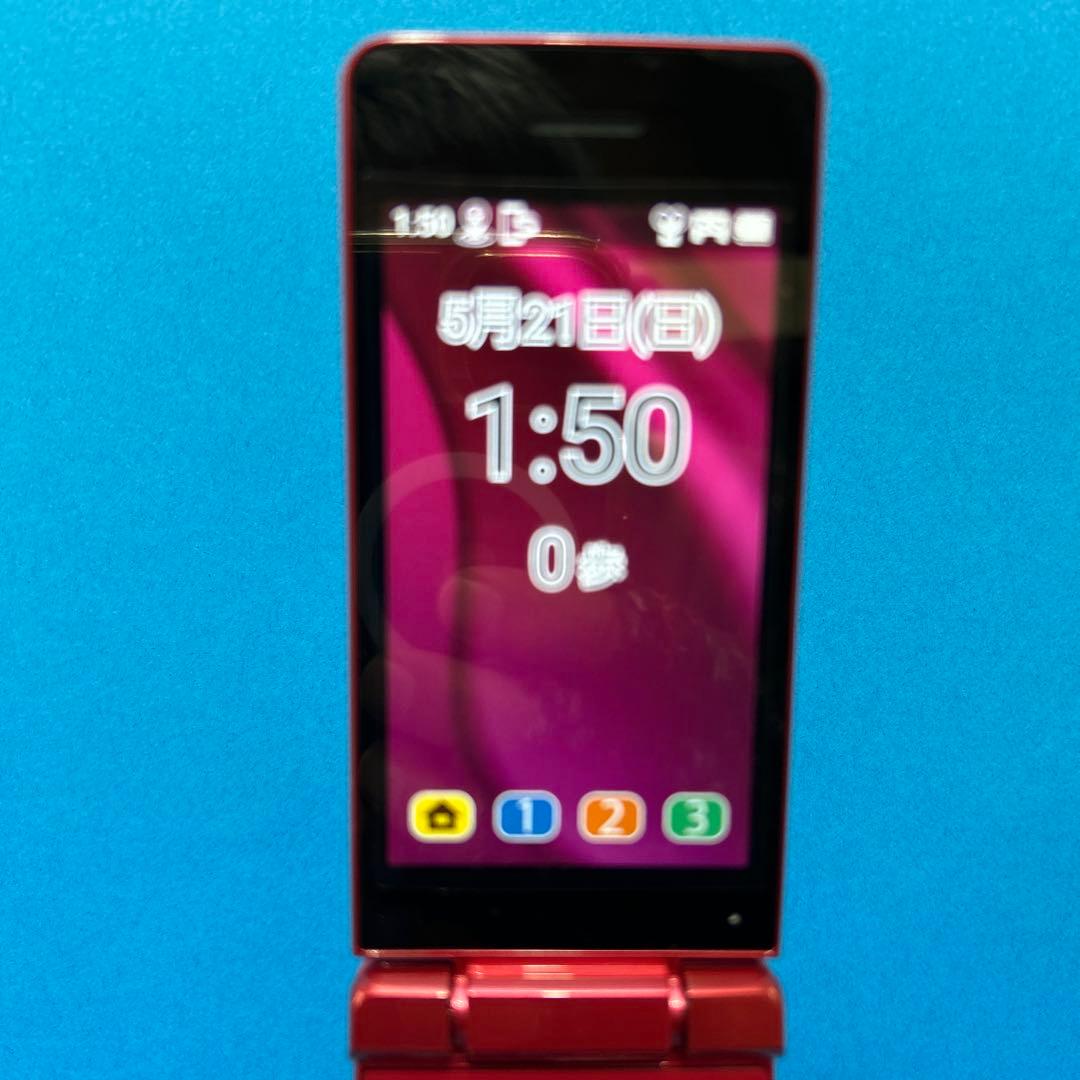 ほぼ新品 予備電池付 かんたん携帯11 SHARP A207SH 赤 SIMフリ - メルカリ