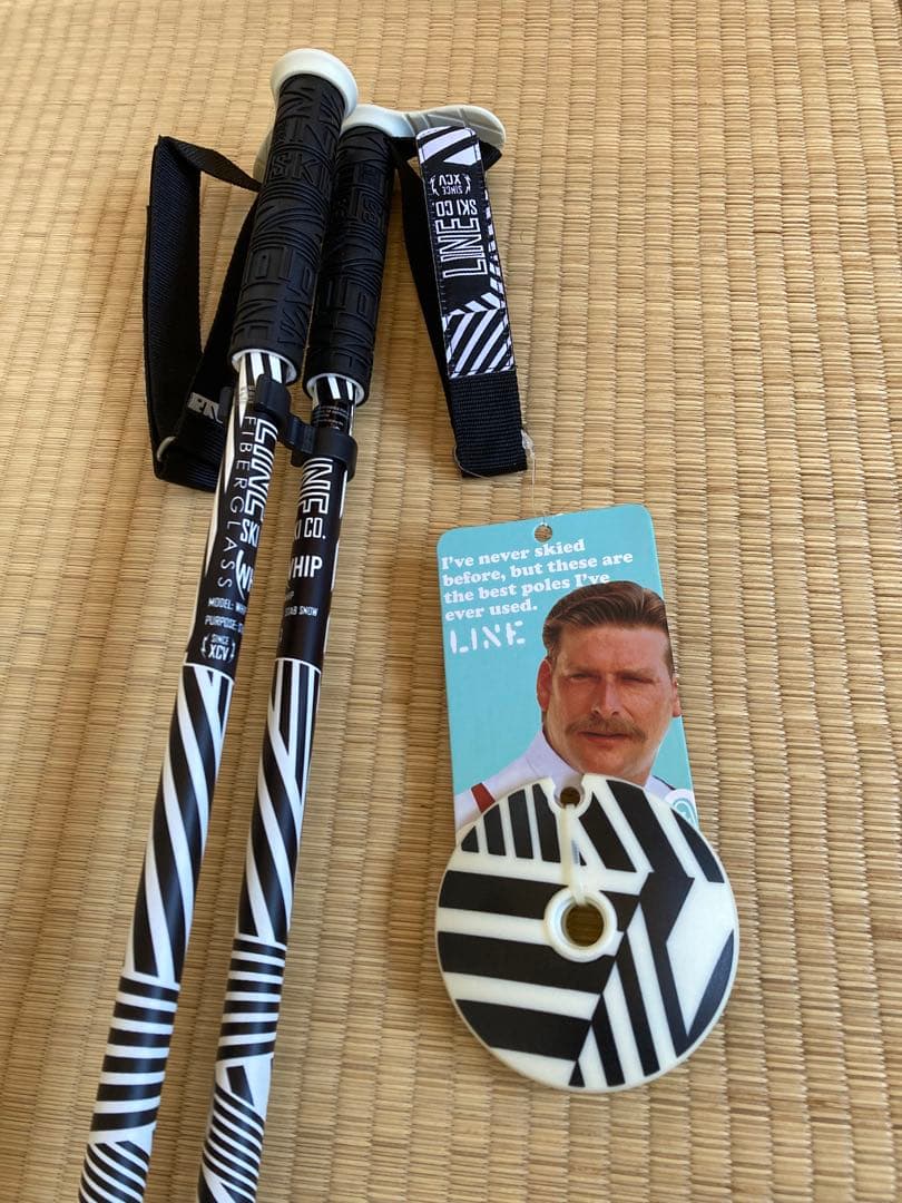 ライン　スキーポール　スキーストック　未使用品 ライン スキーポール 2024 GRIP STICK Black-Orange A2302003014