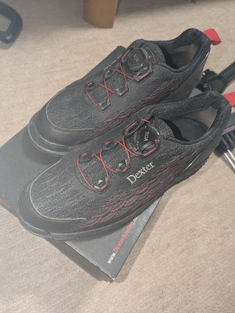 Dexter THE 9 ボウリングシューズ ブラック/レッド デクスター THE 9 ストライカー BOA - ボウリングシューズ、国内最大級