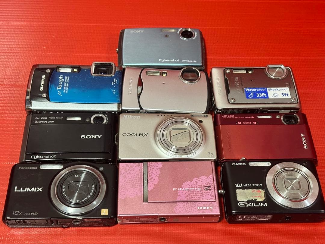 10台 デジカメラ まとめ【動作未確認ジャンク扱】⑤ デジタルカメラ