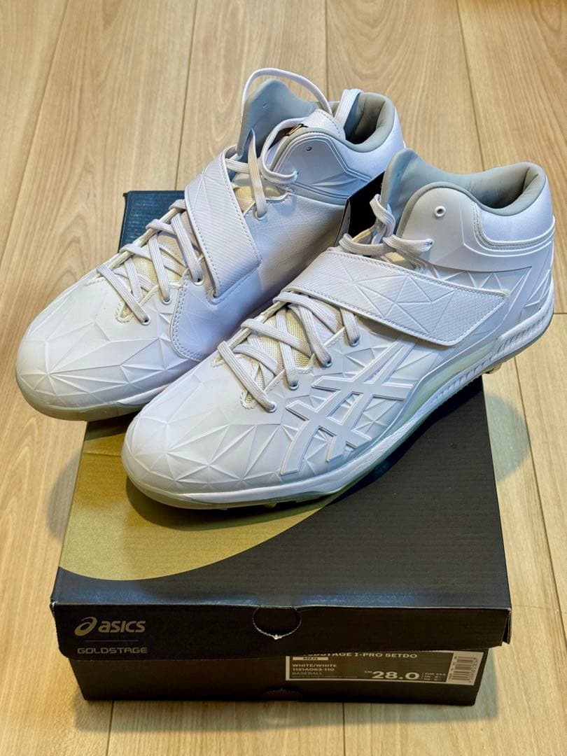 新品未使用】28cm(白)アシックスGOLDSTAGE I-PRO SETDO - メルカリ