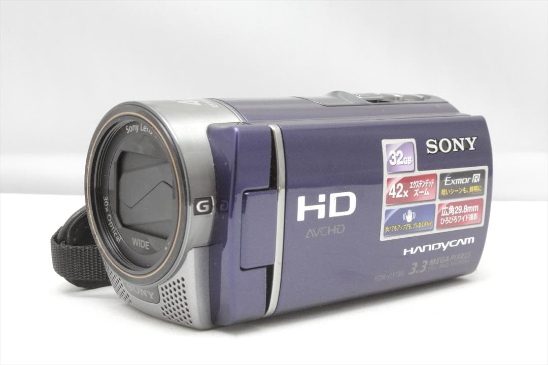 SDカード付！SONY HDR-CX180　ビデオカメラ　16GB HDR-CX180 特長 : 快適な操作性 | デジタルビデオカメラ Handycam