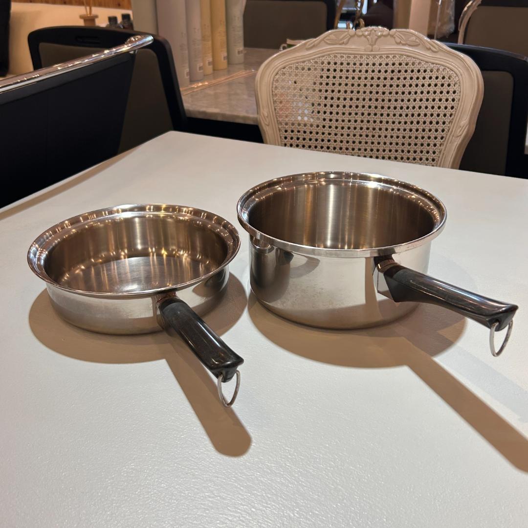 Amway アムウェイ】♥中フライパン＋大ソースパン セット（蓋付き