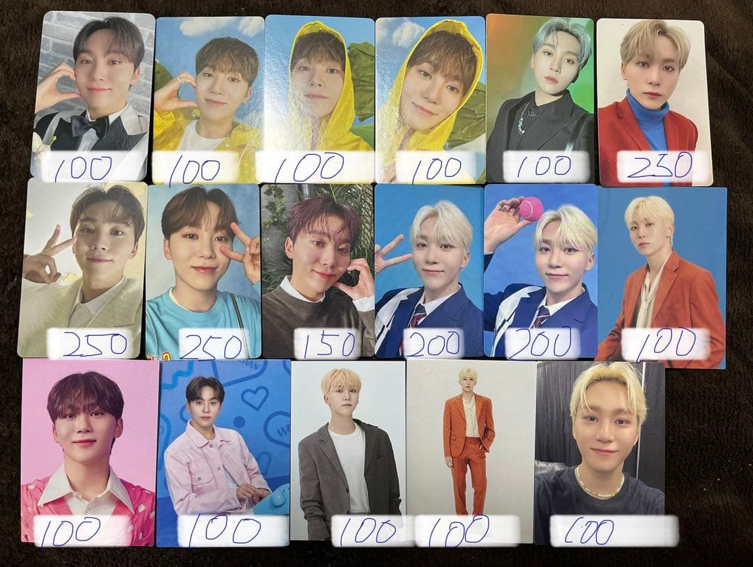 seventeen エスクプス ジョンハン ジョシュア ウォヌ ミンギュ トレカ