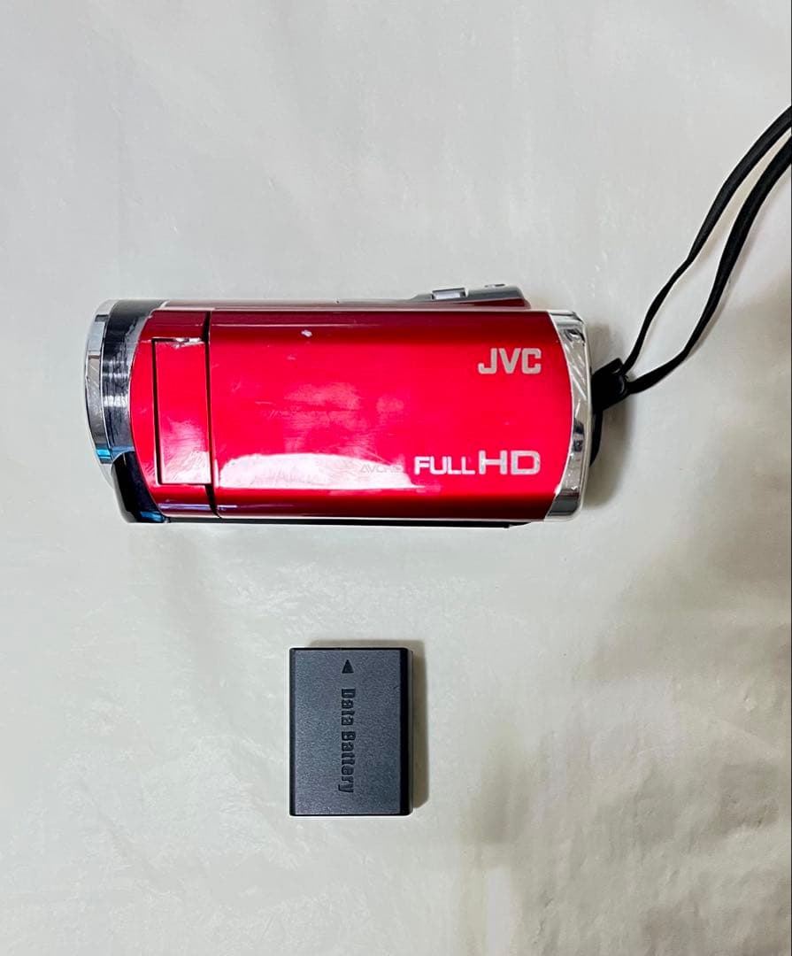 JVC Everio FULL HD ビデオカメラ レッド GZ-E880-R - メルカリ