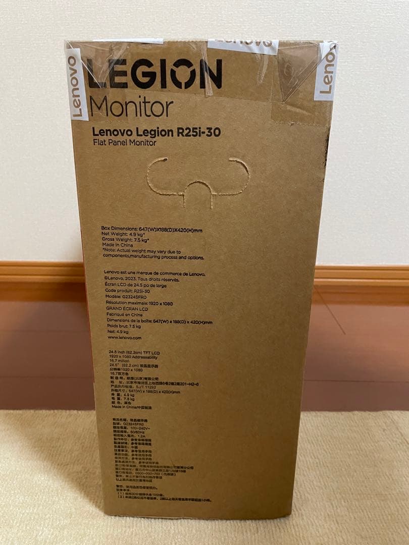 新品未開封 Lenovo Legion R25i-30 フラットパネルモニター - メルカリ