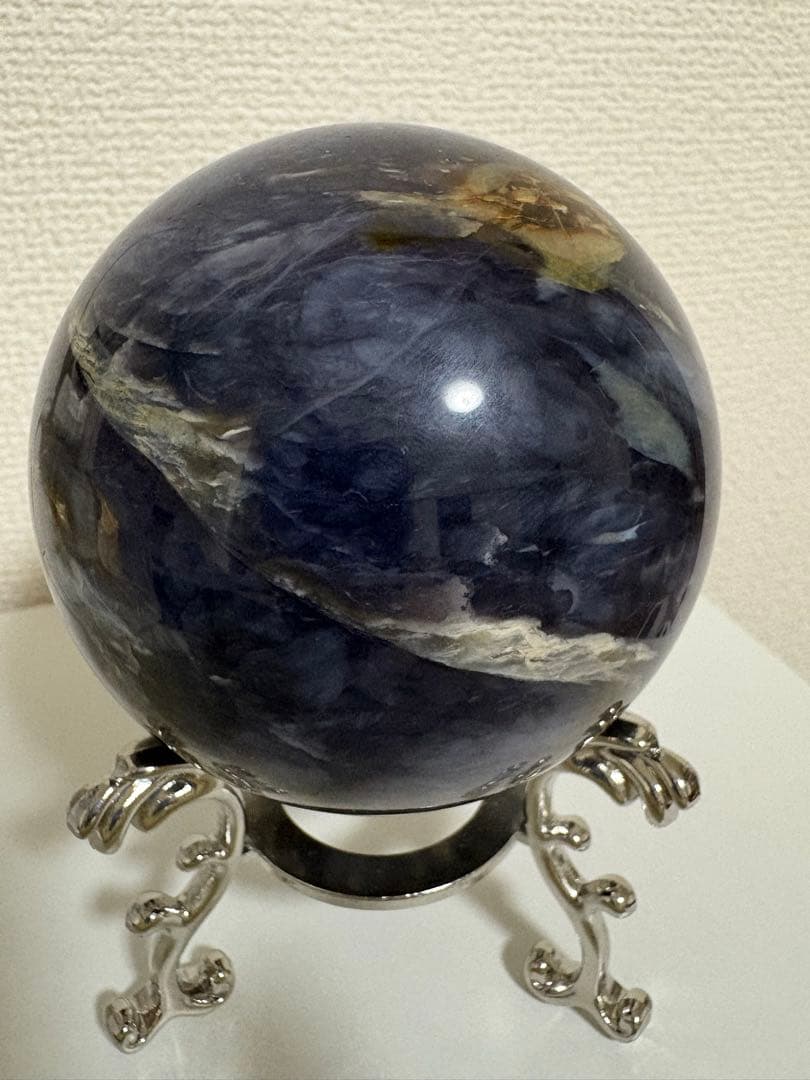 カイヤナイト スフィア 天然石 大玉 丸玉 81.7mm