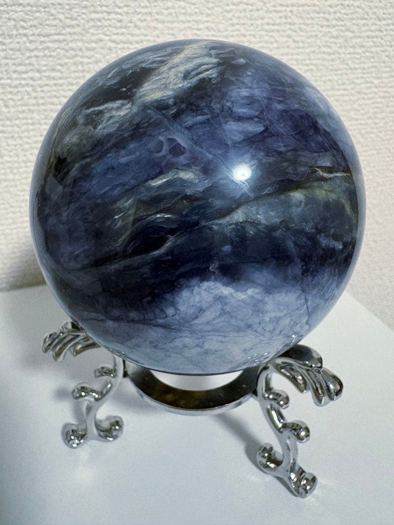 カイヤナイト スフィア 天然石 大玉 丸玉 81.7mm