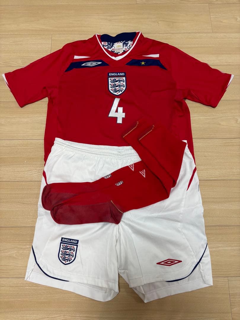 UMBRO イングランド代表 08/10年 アウェイユニキット #4ジェラード