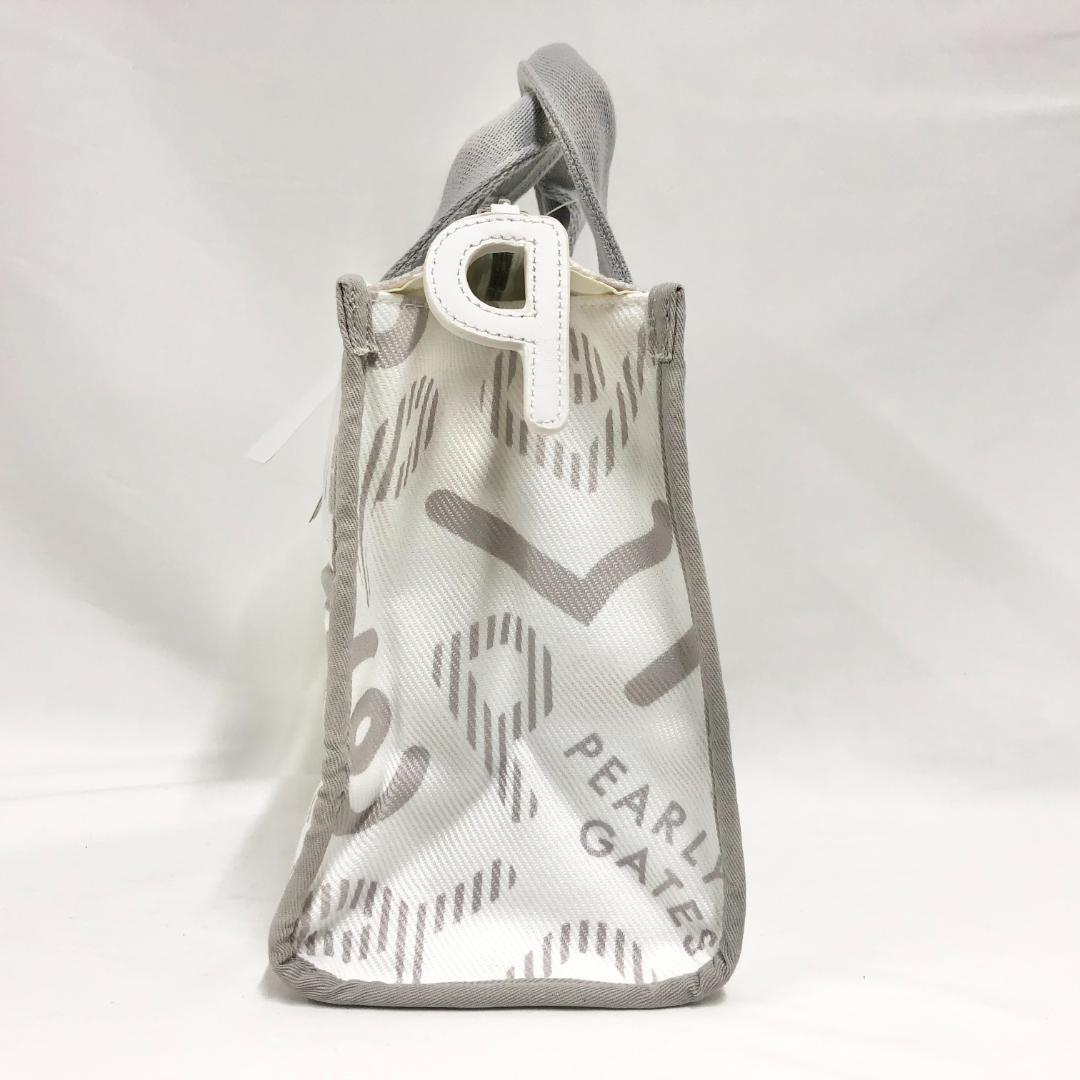 ○☆訳有り新品未使用 PEARLY GATES モヤモヤ柄 カートバッグ 白