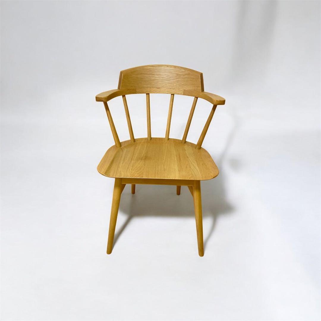 ナフコ キャプテンチェア ダイニングチェア アームチェア 椅子 天然木