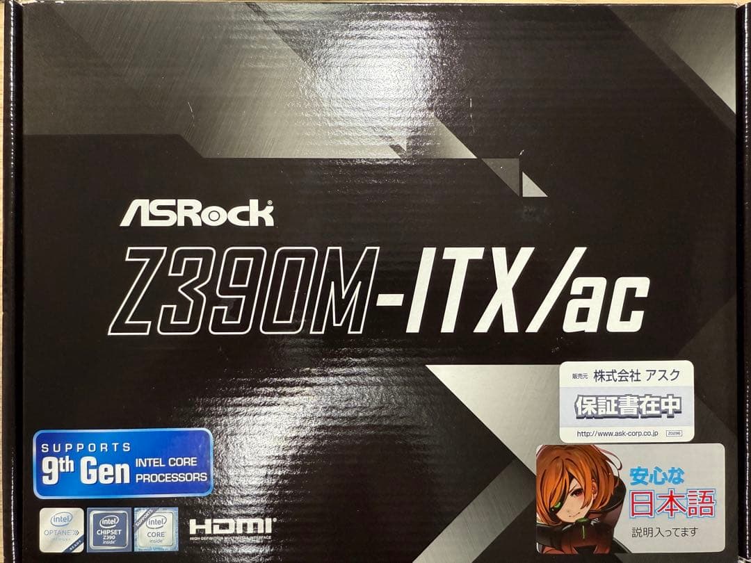 マザーボード ASRock Z390M-ITX/ac ASRock > Z390M-ITX/ac