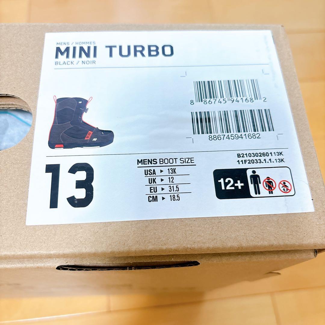 K2 ケーツー　キッズ　スノーボード　ブーツ 18.5cm ミニターボ　雪　冬