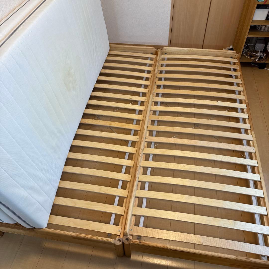 IKEA ウトーケル スタッキングベッド マットレス2枚付き - メルカリ