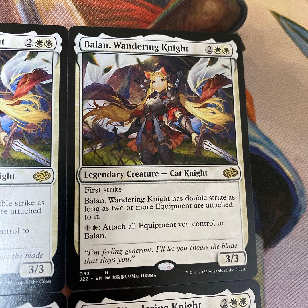 MTG 放浪の騎士、バーラン 4枚 アニメ絵 ジャンプスタート 英語 - メルカリ