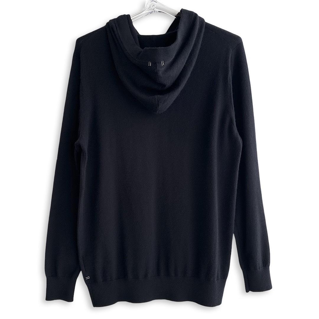 532☆パーリーゲイツ 定価49,500円カシミヤフーディプルオーバー紺