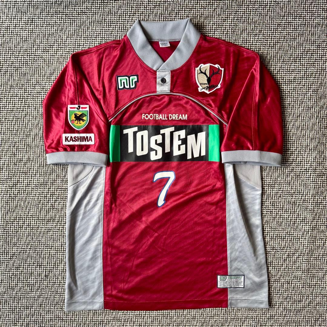 直筆サイン入り】相馬直樹 ＃7 鹿島アントラーズ 98／99（H