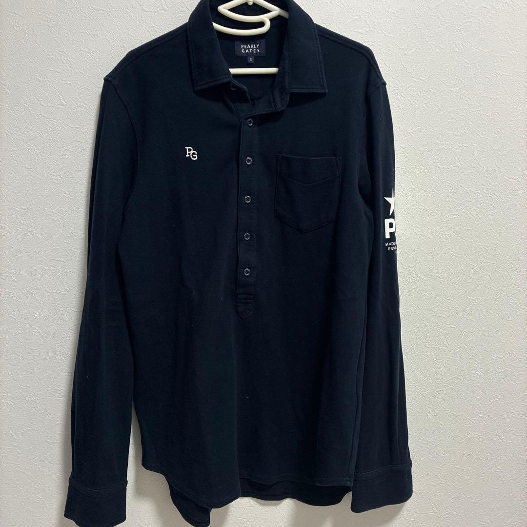 PEARLY GATES ポロシャツ ネイビー サイズ5 - メルカリ