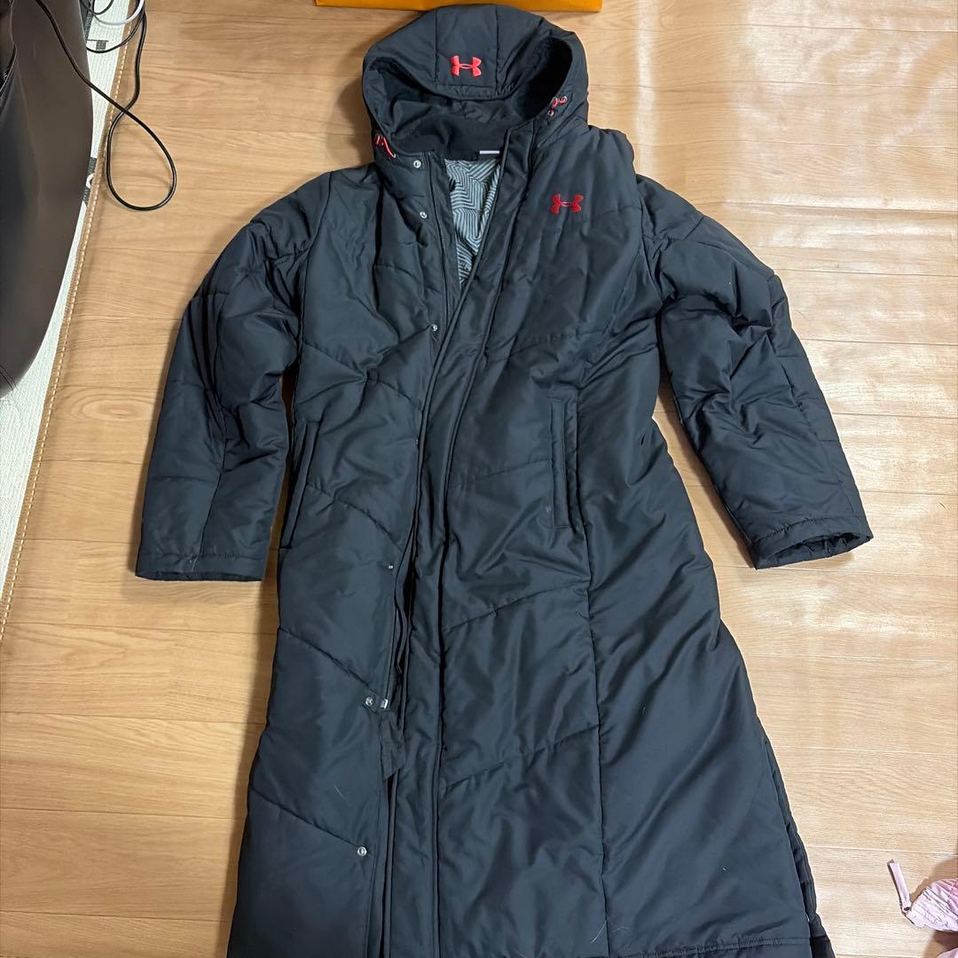 UNDER ARMOUR ベンチコート XXL ブラック UNDER ARMOUR（アンダーアーマー） 野球 中綿ベンチコート サッカー
