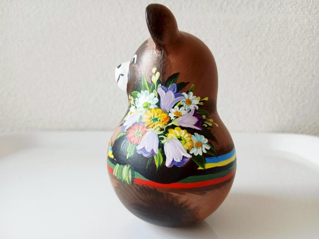 【CBT075】9cm級おきあがりこぼし(大) スベトラーナモスクワ五輪ミ-シャ