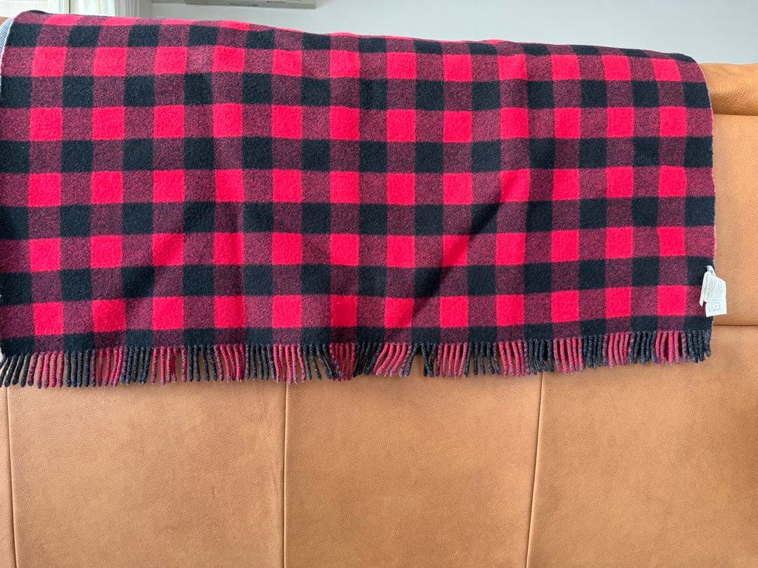 希少 BALENCIAGA チェック ウール 大判ブランケット ショール - メルカリ