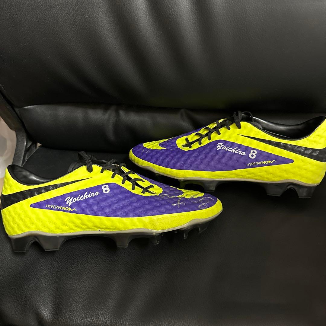 柿谷曜一朗 直筆サイン 実使用スパイク 日本代表 セレッソ大阪 刺繍